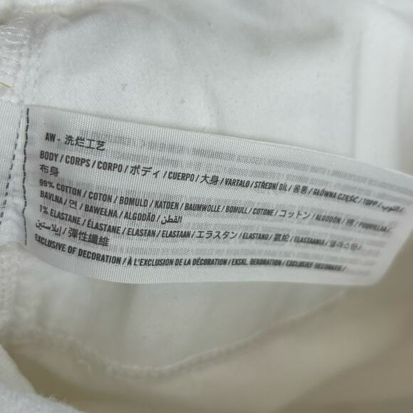 Abercrombie & Fitch White 90s Straight Ultra High Rise Size 29/8 Extra Short - Picture 4 of 4